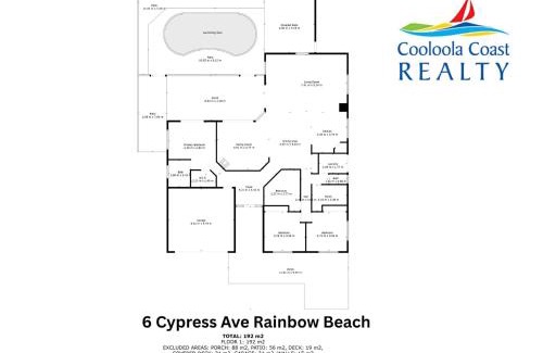 Rainbow Beach House | 6 Cypress Avenue - Rainbow Beach. Pool. Pets. Aircon.Wifi