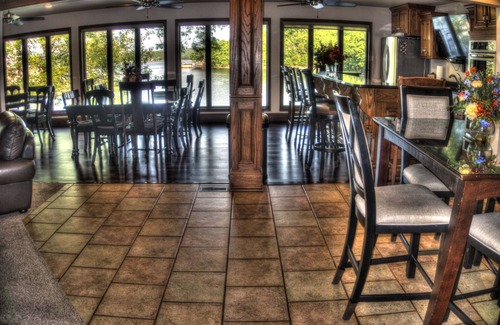 Camdenton House | 6100 sf, Beds for 32, Hot Tub, Theatre, Game Rm , Entertainers Dock, 310' Shore