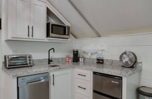 Groveoak RV Rental | #7 Fishing Lure Luxury Glamping Tent Fishing Theme