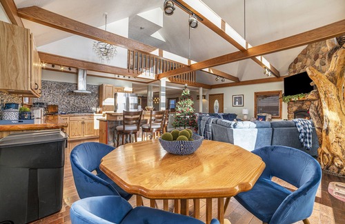 Gaylord Ski Chalet | 7K Sqft Lakefront Escape, Sandy Beach, Barrel Sauna, Game Room, Fire Pit