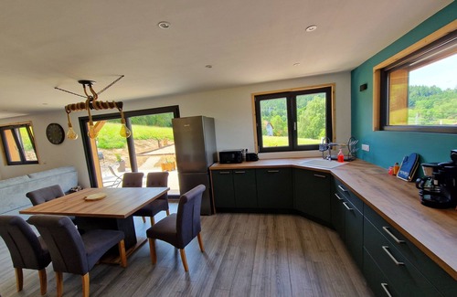 Anould Ski Chalet | 7pers chalet with petanque court, sauna, table soccer