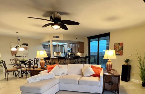 Bonita Springs Condo | 7th HEAVEN! Stunning views! Heated Pool, Pickle Ball! Across from Bonita Beach!