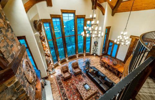 Deer Valley House | 8 Bedroom Deer Valley Masterpiece with endless views. Theater hot tub game room ski-inout