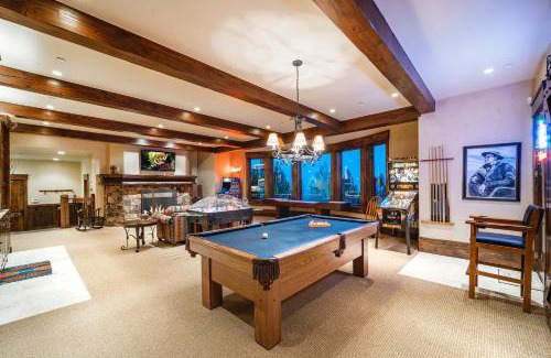 Deer Valley House | 8 Bedroom Deer Valley Masterpiece with endless views. Theater hot tub game room ski-inout