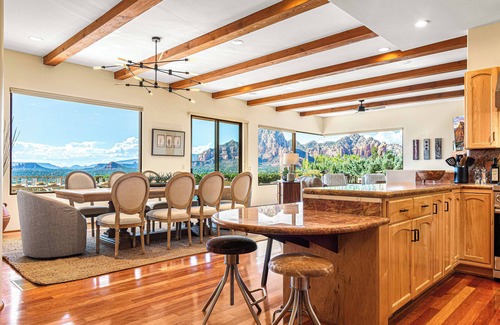 West Sedona House | 8-Bedrooms with Stunning Views & 75' Lap Pool