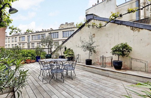 Notre-Dame-des-Champs House | A Colorful and atypical 4BR/3BA house with a large terrace in Montparnasse