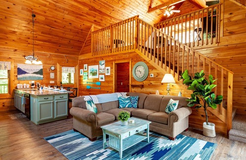 Sevierville Cabin | A Smoky Mountain Lake Cabin, Get $1089 FREE attraction tickets each paid day!