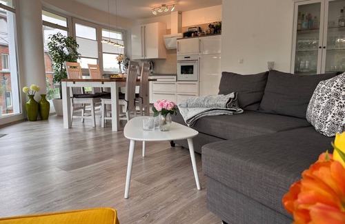 Sahlenburg Apartment | A2.5 - Exclusive, beautiful apartment with round balcony for 4 persons -