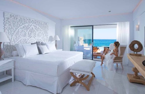 Hersonissos Centre House | Abaton Island Deep Blu Deluxe Double Sea View BB
