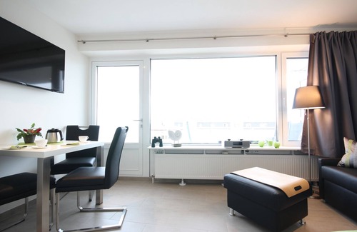 Wangerooge Apartment | Absolute top location with sea view, balcony, W-Lan, top equipped