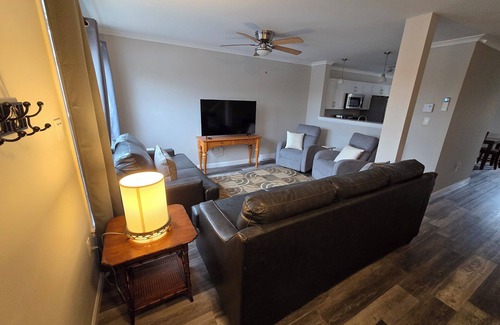Trenton Condo | Acadia Villas! 4A Lexi: A private neighborhood nestled in the woods.
