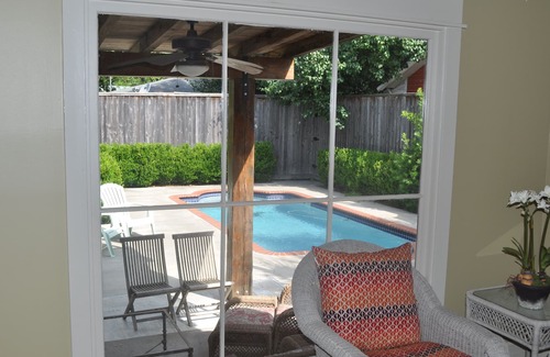 Breaux Bridge House | Acadian-style Home with Private Garden, Pool, Grill in Breaux Bridge