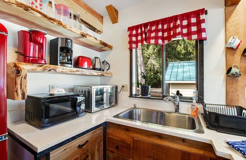 Port Angeles House | Adorable lake hideaway with free WiFi, spacious deck, lake views, & shared dock