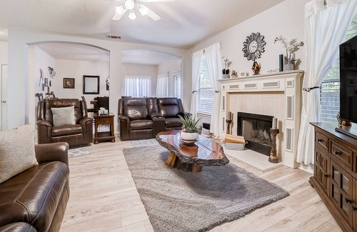 Wetmore House | Affordable home with enclosed backyard, gas grill, wood fireplace, and streaming