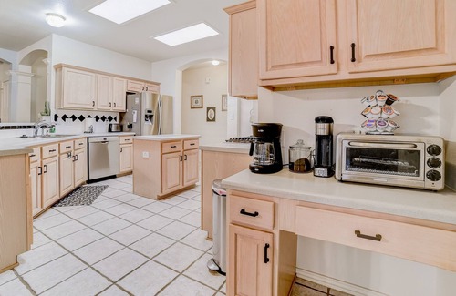 Wetmore House | Affordable home with enclosed backyard, gas grill, wood fireplace, and streaming