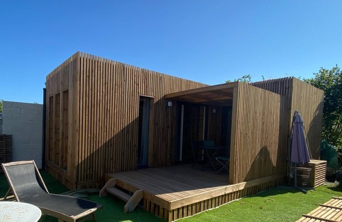 Audenge Apartment | Air-conditioned wooden lodge