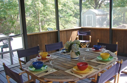 Vineyard Haven House | Airy, Quiet Vacation Rental Home, pool, tennis, FERRY TIX on MV