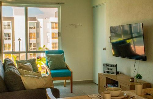 Acapulco Apartment | Alberca, Playa Cercana & Club de Playa opcional -Departamento E13D302