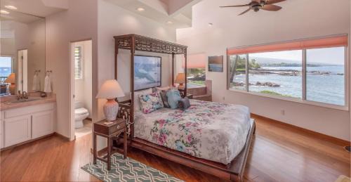 Kailua-Kona House | Ali'i Point Spacious and Private Oceanfont Villa with A/C