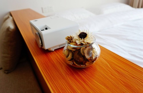 Huangpu Apartment | {Alive} 2 Double Bed Tatami with Projector
