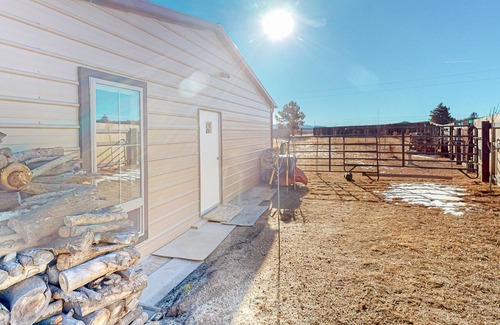 Florissant House | All-new garage conversion apartment with wood stove & washer/dryer