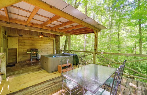 Vein Mountain Cabin | All-Season Sunroom + Hot Tub: Marion Cabin Retreat