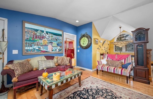 Sagamore Beach House | All the amenities of a vacation rental with colorful artwork, whimsical bedrooms and decor to match