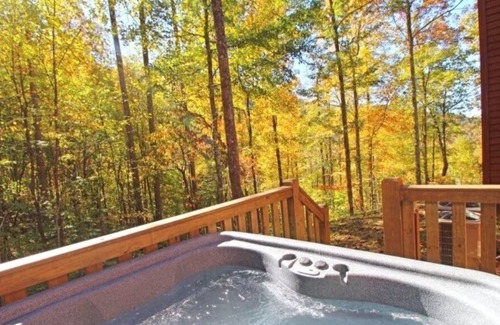Bryson City Cabin | Altitude Adjustment - Two King Suites with Two Hot Tubs