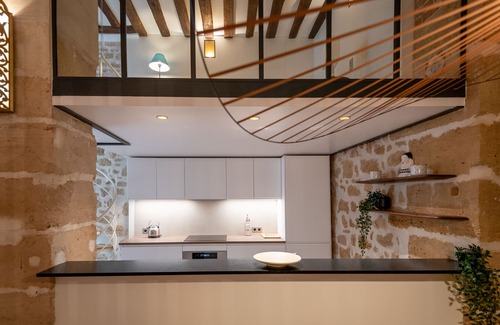 Saint-Gervais Apartment | Amazing Duplex for 6 in Le Marais, 2 bathrooms, 2 BR, stone walls OLD
