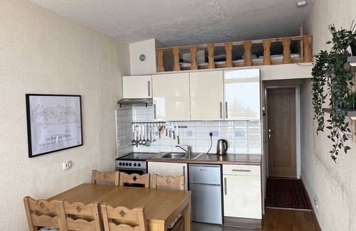 Arc-2000 Apartment | Amazing ski location. Great views of Mt Blanc.