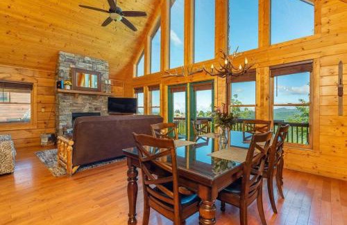 Wolf Laurel House | Amazing VIEWS Hot Tub Pool Table Fireplace