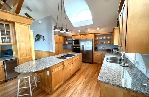 Buck Island House | Amazing Views! Oceanfront! Private Heated Pool, Rec. room, Hot tub, elevator. Gated buck Island c.