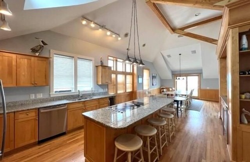 Buck Island House | Amazing Views! Oceanfront! Private Heated Pool, Rec. room, Hot tub, elevator. Gated buck Island c.