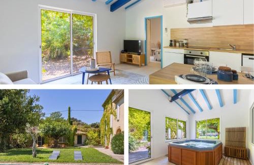 Bedarrides Villa | Ambiance Jacuzzi Halloween - Idéal couples et petites familles - 15min Parc Spirou - Nocturnes les 25, 30, 31 octobre et le 1er novembre - Jardin - 15min Avignon - Parking privé gratuit - Charme provençal