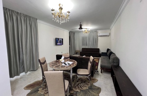 Ash-Shruq Apartment | An Energetic green garden view3-BR apartment in enjoyable Cairo with full AC