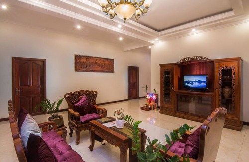 Siem Reap House | Angkor Sunshine is a fist floor private villa with 3 rooms, large sitting area.