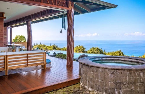 Honalo Villa | Aolani House & Cottage Villa Ocean Views Sleeps 12