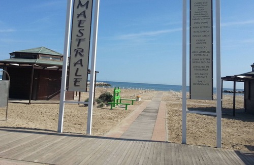 San Giuliano a Mare Apartment | Apartament on the Beach with big Balcony in Rimini