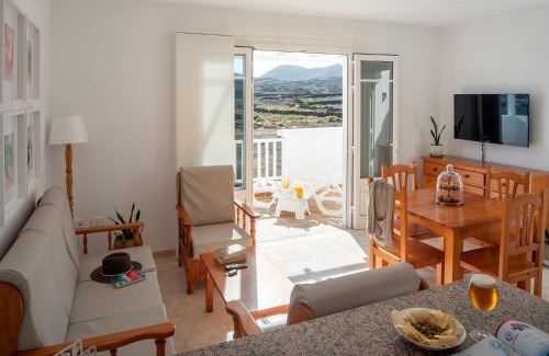 Charco del Palo Apartment | Apartamento Delmar natur un dormitorio