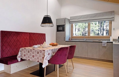 Mareo Apartment | Apartment 'Les Ciases Chalets Dolomites Apt 5' with Private Terrace, Balcony and Wi-Fi