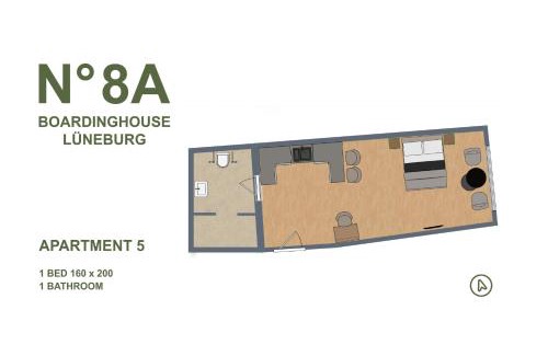 Lueneburg Apartment | Apartment 05 No8A Boardinghouse Lüneburg