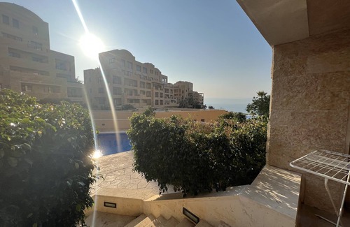 Ash Shumaysani Apartment | Apartment 2BR at Samarah resort- Dead Sea . Ground floor, beach access .