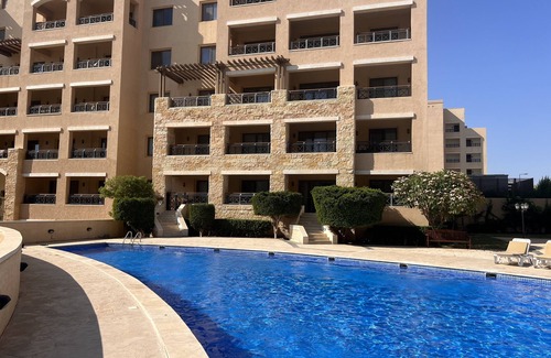 Ash Shumaysani Apartment | Apartment 2BR at Samarah resort- Dead Sea . Ground floor, beach access .
