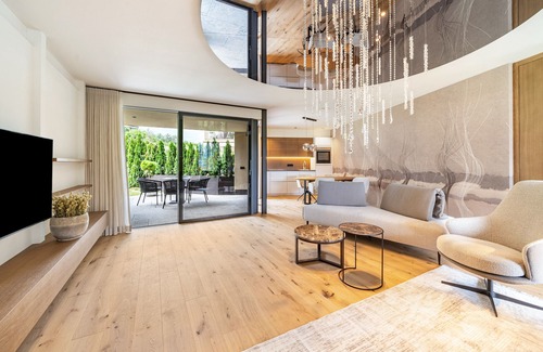 Castelbello-Ciardes Apartment | Apartment 'Amaril Garden Villa 008' with Mountain View, Wi-Fi and Air Conditioning
