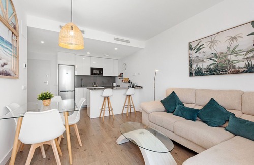 Torre del Mar Apartment | Apartment 'Adhara 053' with Sea View, Wi-Fi and Air Conditioning