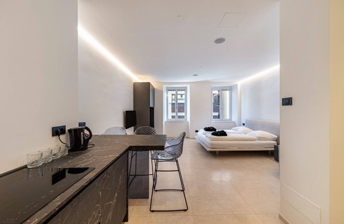 Centro - Piani - Rencio Apartment | Apartment 'App 203 Palazzo Cavour' with Mountain View, Wi-Fi and Air Conditioning