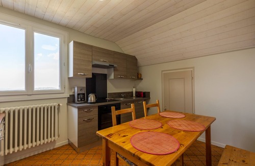 Trevignin Apartment | Apartment 'Appartement Pointe De La Sambuy' with Mountain View, Shared Terrace and Wi-Fi