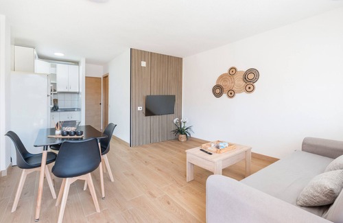 San Javier Apartment | Apartment 'Arena De 2 Mares' with Sea View, Shared Pool and Private Terrace