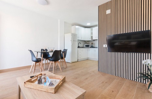 San Javier Apartment | Apartment 'Arena De 2 Mares' with Sea View, Shared Pool and Private Terrace