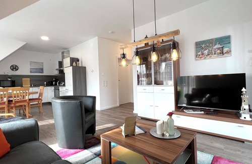 Papenburg Apartment | Apartment "Atlantis" Papenburg 2SZ EBK Free Wifi Large roof terrace New building